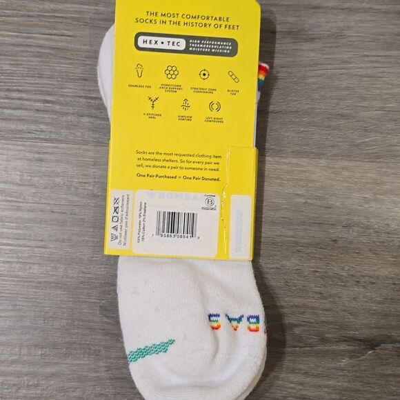 Bombas Rainbow Hex-Tec All-Purpose Performance Ankle Sock - Picture 5 of 5